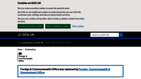 What Fco.gov.uk website looked like in 2021 (2 years ago)