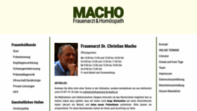 What Frauenarzt-dr-macho.at website looked like in 2021 (2 years ago)