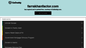 What Farrakhanfactor.com website looked like in 2021 (2 years ago)