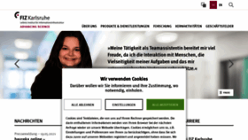 What Fiz-karlsruhe.de website looked like in 2021 (2 years ago)