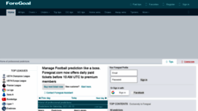 What Foregoal.com website looked like in 2021 (2 years ago)