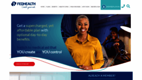 What Fedhealth.co.za website looked like in 2021 (2 years ago)