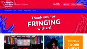 What Fringeworld.com.au website looked like in 2021 (2 years ago)