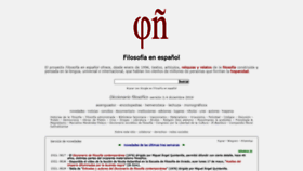 What Filosofia.org website looked like in 2021 (2 years ago)