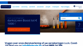 What Federale.be website looked like in 2021 (4 years ago)