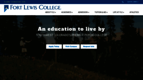 What Fortlewis.edu website looked like in 2021 (2 years ago)