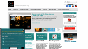 What Fundacioncadah.org website looked like in 2021 (2 years ago)