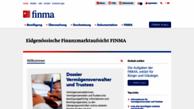 What Finma.ch website looked like in 2021 (2 years ago)