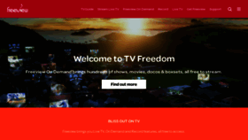 What Freeviewnz.tv website looked like in 2021 (2 years ago)