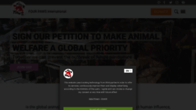 What Four-paws.org website looked like in 2021 (4 years ago)