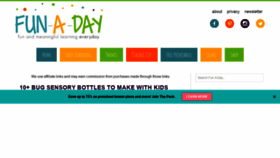 What Fun-a-day.com website looked like in 2021 (2 years ago)