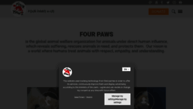 What Four-paws.us website looked like in 2021 (2 years ago)