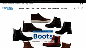 What Framesfootwear.co.nz website looked like in 2021 (2 years ago)