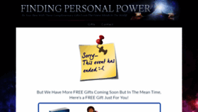 What Findingpersonalpower.com website looked like in 2021 (2 years ago)