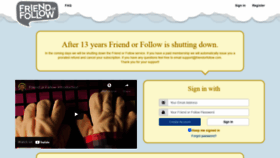 What Friendorfollow.com website looked like in 2021 (2 years ago)
