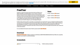 What Freefixer.com website looked like in 2021 (2 years ago)