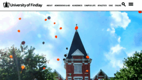 What Findlay.edu website looked like in 2021 (2 years ago)