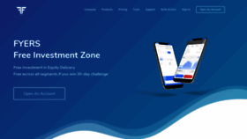What Fyers.in website looked like in 2021 (4 years ago)