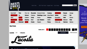 What Freebestfonts.com website looked like in 2021 (2 years ago)