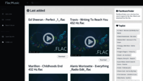 What Flacmusicfinder.com website looked like in 2021 (2 years ago)