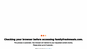 What Familyfreshmeals.com website looked like in 2021 (2 years ago)