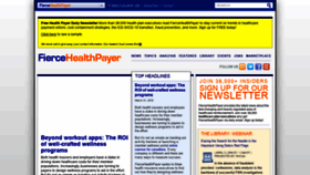 What Fiercehealthpayer.com website looked like in 2021 (2 years ago)