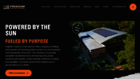 What Freedomsolarpower.com website looked like in 2021 (2 years ago)