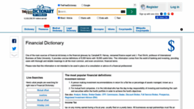 What Financial-dictionary.thefreedictionary.com website looked like in 2021 (2 years ago)