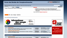What Forum.energienetz.de website looked like in 2021 (3 years ago)