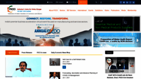 What Ficci.in website looked like in 2021 (2 years ago)