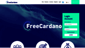 What Freecardano.com website looked like in 2021 (2 years ago)