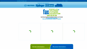 What Faxzero.com website looked like in 2021 (2 years ago)