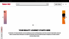 What Femaledaily.com website looked like in 2021 (2 years ago)