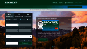 What Flyfrontier.com website looked like in 2021 (2 years ago)