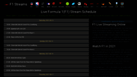 What F1stream.me website looked like in 2021 (2 years ago)