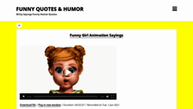 What Funnyquoteshumor.com website looked like in 2021 (2 years ago)