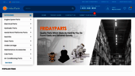 What Fridayparts.com website looked like in 2021 (2 years ago)