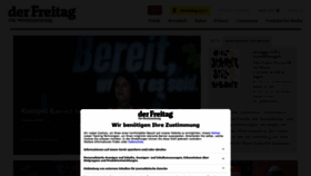 What Freitag.de website looked like in 2021 (2 years ago)