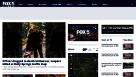 What Fox5atlanta.com website looked like in 2021 (2 years ago)