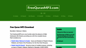 What Freequranmp3.com website looked like in 2021 (2 years ago)