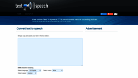 What Fromtexttospeech.com website looked like in 2021 (2 years ago)