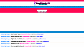 What Freshmusic.in website looked like in 2021 (2 years ago)