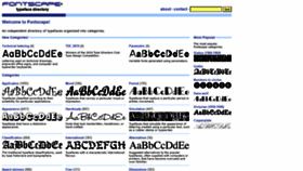 What Fontscape.com website looked like in 2021 (2 years ago)