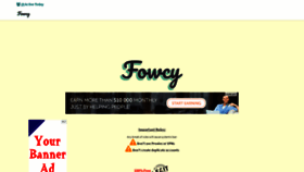 What Fowcy.club website looked like in 2021 (2 years ago)