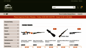What Frontierfirearms.ca website looked like in 2021 (2 years ago)