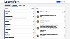 What Forums.learnvern.com website looked like in 2021 (2 years ago)