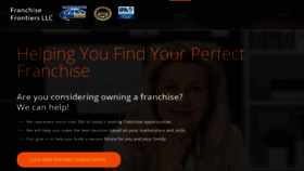 What Franchisefrontiers.com website looked like in 2021 (3 years ago)