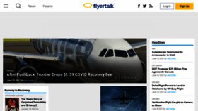 What Flyertalk.com website looked like in 2021 (2 years ago)