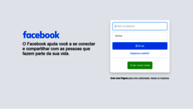 What Facebook.com.br website looked like in 2021 (2 years ago)