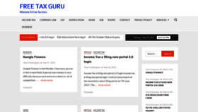 What Freetaxguru.in website looked like in 2021 (2 years ago)